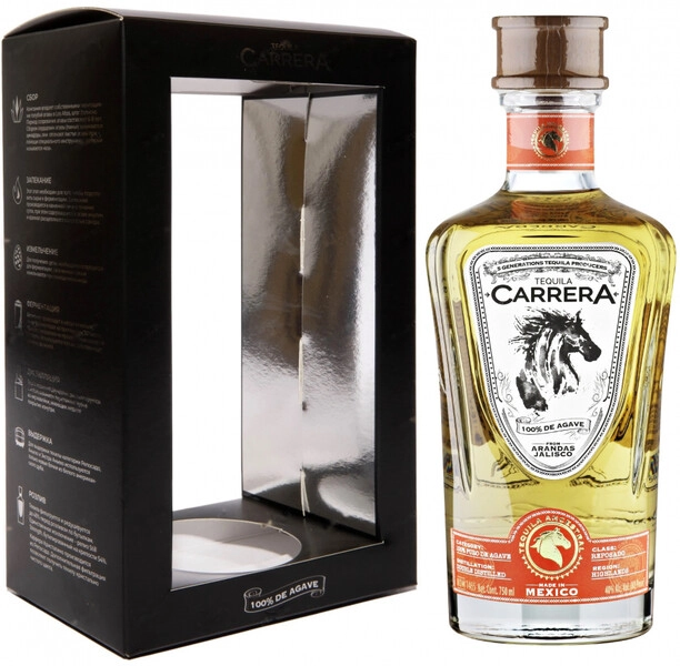 Текила "Carrera" Reposado, gift box, 0.75 л