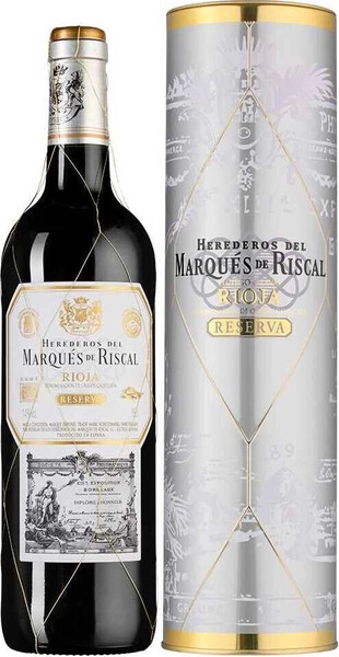 Вино "Herederos del Marques de Riscal" Reserva, Rioja DOC, 2021, gift box
