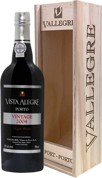 Портвейн Vista Alegre Vintage Port, 2004, wooden box