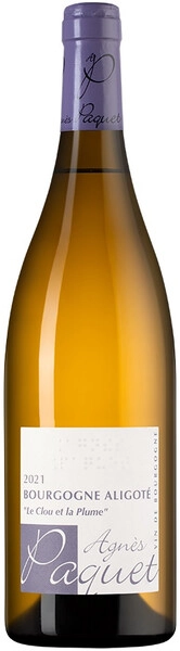 Вино Domaine Agnes Paquet, Bourgogne Aligote Le Clou et la Plume AOC, 2021