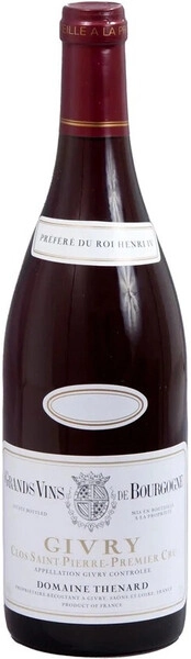 Вино Domaine Thenard, Givry Premier Cru Clos Saint-Pierre AOC, 2019