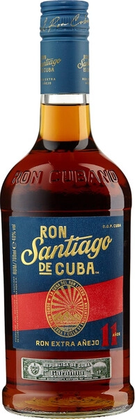 Ром Santiago de Cuba, Extra Anejo 11 Anos, 0.7 л