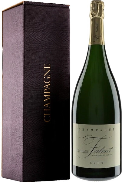 Шампанское Nathalie Falmet, Brut, Champagne AOC, gift box, 1.5 л