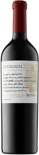 Вино Rutini, Antologia XXXVIII, 2019