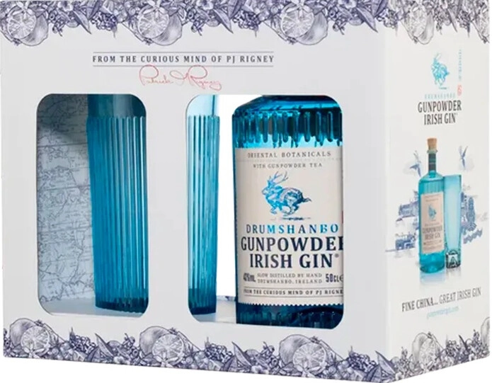 Джин Drumshanbo Gunpowder, gift box with glass, 0.5 л