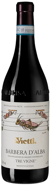 Вино Vietti, Barbera d'Alba "Tre Vigne" DOC, 2021