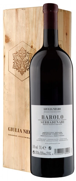 Вино Giulia Negri, Barolo "Serradenari" DOCG, 2021, wooden box, 3 л