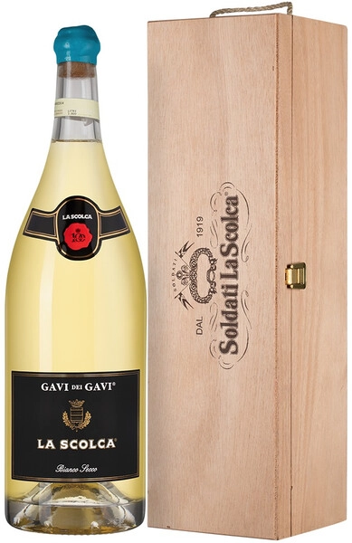 Вино La Scolca, Gavi dei Gavi DOCG, 2023, wooden box, 3 л