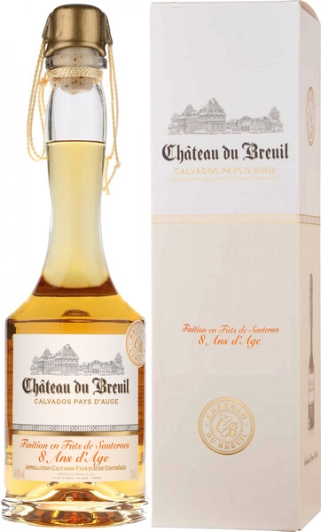 Кальвадос Chateau du Breuil, Finition en Futs de Sauternes 8 Ans d'Age, Pays d'Auge AOC, gift box, 0.7 л
