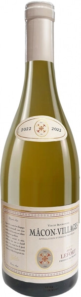 Вино Jean Lefort, Macon-Villages AOP, 2022