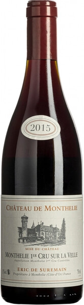 Вино Chateau de Monthelie, Monthelie 1er Cru Sur la Velle AOC, 2015