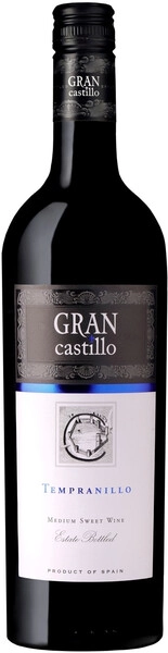 Вино Gran Castillo, Tempranillo Semi-Sweet, Valencia DOP, 2023