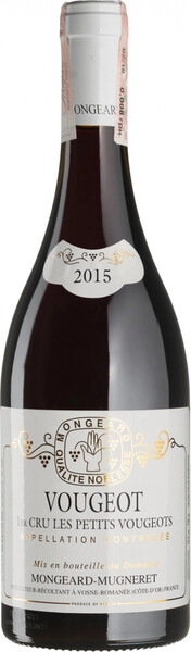 Вино Domaine Mongeard-Mugneret, Vougeot 1er Cru Les Petits Vougeots AOC, 2015