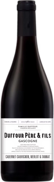 Вино Duffour Pere et Fils, Cabernet Sauvignon, Merlot & Tannat, Gascogne IGP, 2024