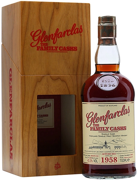 Виски Glenfarclas 1958 Family Casks (40,2%), in gift box, 0.7 л