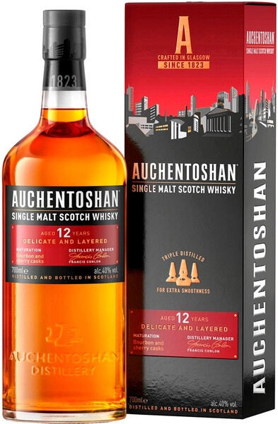 Виски Auchentoshan 12 Years Old, gift box, 0.7 л
