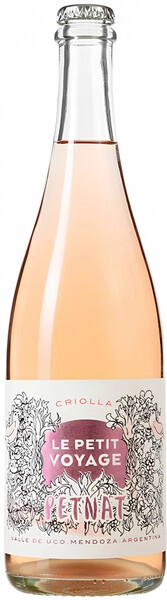 Игристое вино Le Petit Voyage Criolla Pet Nat Еxtra Brut Rose, Mendoza, 2023