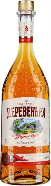 Ликер Солнечная деревенька Перцовая, настойка горькая, 0.5 л