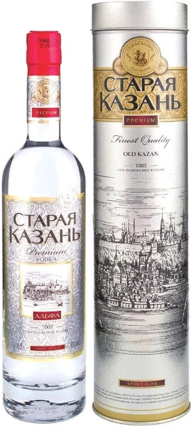 Водка Старая Казань Премиум, в тубе, 0.5 л