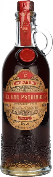 Ром El Ron Prohibido, Reserva 12 Years Old, 0.7 л