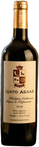 Вино Chateau Abkhaz Cabernet Sauvignon, Merlot & Carignano, 2019