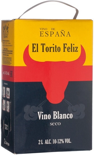 Вино El Torito Feliz Blanco Seco, bag-in-box, 2 л