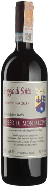 Вино Poggio di Sotto, Rosso di Montalcino DOC, 2017