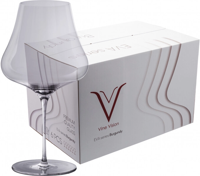 Бокалы Бургундия Vine Vision, Eva Burgundy, set of 6 pcs., gift box, 0.8 л