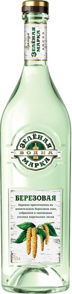 Водка Зелёная Марка Березовая, 0.5 л