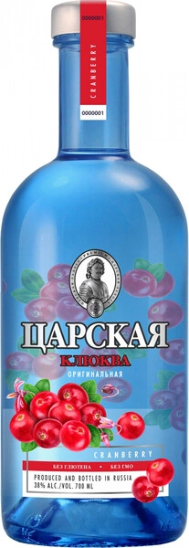 Водка Царская Оригинальная Клюква, 0.7 л