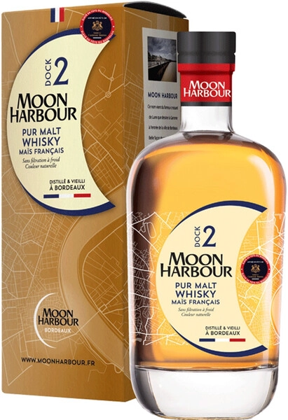 Виски Moon Harbour, Dock 2 Pur Malt Chateau Cantenac Brown, gift box, 0.7 л