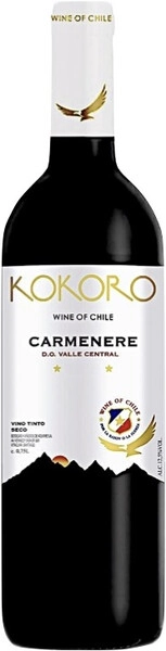 Вино Kokoro Carmenere, Valle Central DO, 2022