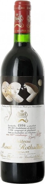 Вино Chateau Mouton Rothschild Pauillac AOC Premier Grand Cru Classe 1986