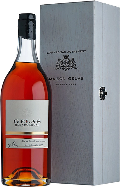 Арманьяк Gelas, Bas Armagnac 25 ans, wooden box, 1.5 л