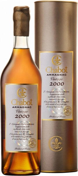 Арманьяк Chabot, 2000, gift tube, 0.7 л