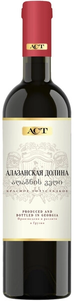 Вино ACT Алазанская Долина красное, 2024