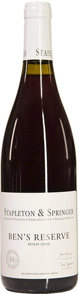 Вино Stapleton-Springer, Ben's Reserve Pinot Noir, 2015