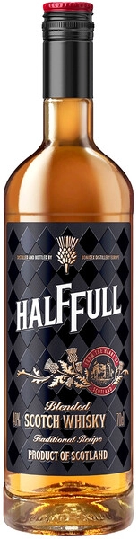 Виски "HalfFull" Blended Scotch Whisky, 0.7 л