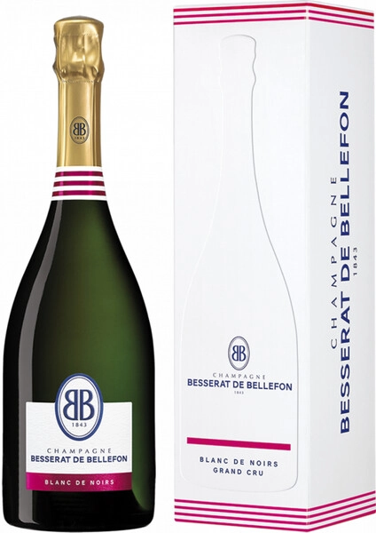 Шампанское Besserat de Bellefon, Cuvee des Moines Brut Blanc de Noir, gift box