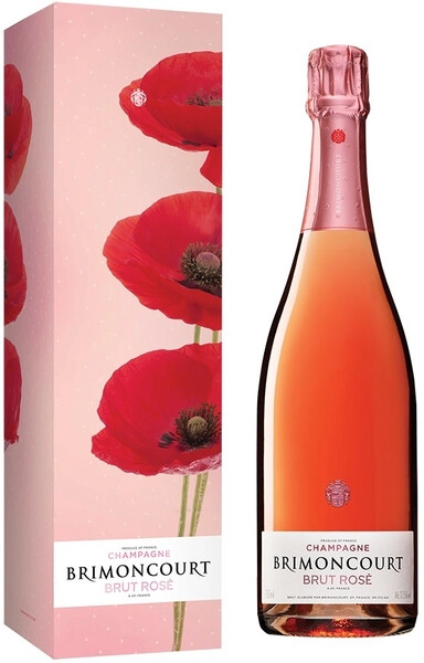 Шампанское Brimoncourt, Brut Rose, Champagne AOC, gift box