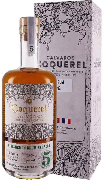 Кальвадос Coquerel, The Cask Finish Collection Rum West Indies 5 Ans, gift box, 0.7 л