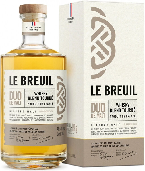 Виски Le Breuil Duo de Malt Blend Tourbe, gift box, 0.7 л