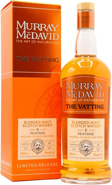 Виски Murray McDavid, The Vatting Blended Malt Peatside 6 Years Old, gift box, 0.7 л