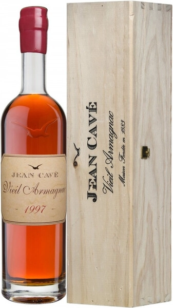 Арманьяк Jean Cave, Vieil Armagnac AOC, 1997, wooden box, 0.7 л