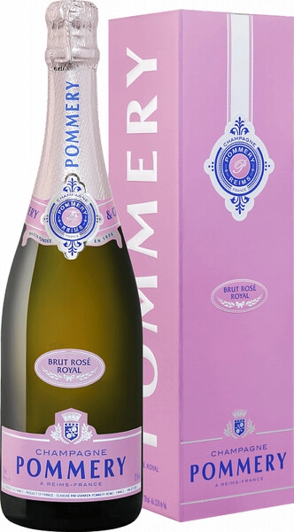 Шампанское Pommery, Brut Rose Royal, Champagne AOC, gift box