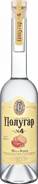 Водка Polugar №4, Honey & Allspice, 1.5 л