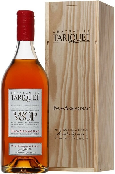 Арманьяк Chateau du Tariquet VSOP, Bas-Armagnac AOC, wooden box, 2.5 л