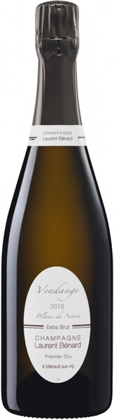 Шампанское Laurent Benard, Blanc de Noirs Premier Cru Extra Brut, Champagne AOC, 2018