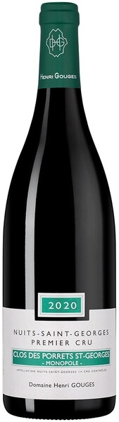 Вино Domaine Henri Gouges, Nuits-St-Georges 1er Cru AOC Clos des Porrets St-Georges, 2020