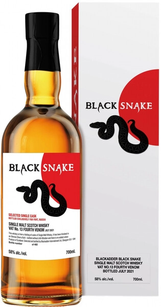 Виски Blackadder, Black Snake Vat №13 Fourth Venom, gift box, 0.7 л